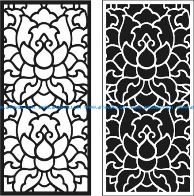 lotus shaped partition file cdr and dxf free vector download for Laser cut CNC