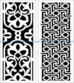 Design pattern panel screen E0006857 file cdr and dxf free vector download for Laser cut CNC