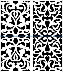 Design pattern panel screen E0007321 file cdr and dxf free vector download for Laser cut CNC