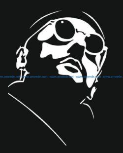 Leon killer file cdr and dxf free vector download for print or laser engraving machines