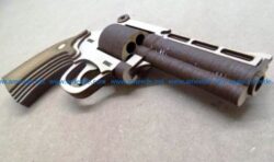 Pistolet Magnum file cdr and dxf free vector download for Laser cut