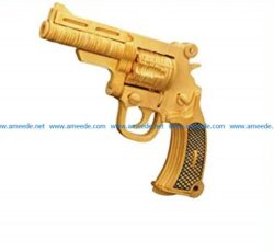 Pistolet file cdr and dxf free vector download for Laser cut