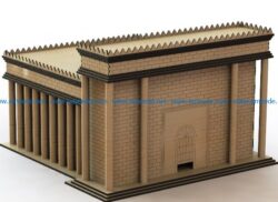 Solomon’s temple file cdr and dxf free vector download for Laser cut