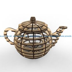 Teapot file cdr and dxf free vector download for Laser cut