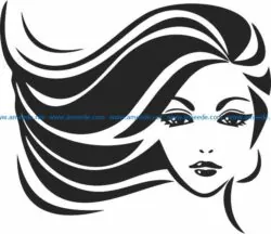 Wall decoration girl file cdr and dxf free vector download for print or laser engraving machines