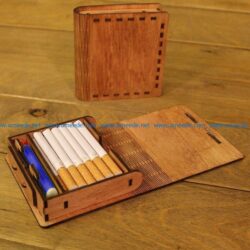 Wooden cigarette case file cdr and dxf free vector download for Laser cut