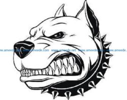 dog face file cdr and dxf free vector download for print or laser engraving machines