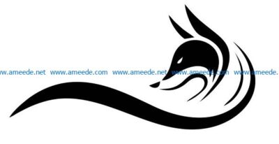 fox file cdr and dxf free vector download for print or laser engraving machines