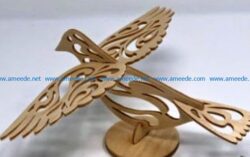 wooden bird file cdr and dxf free vector download for Laser cut – Free ...
