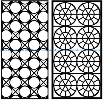 Design pattern panel screen AN00070843 file cdr and dxf free vector download for Laser cut CNC