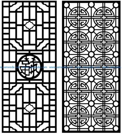 Design pattern panel screen AN00070849 file cdr and dxf free vector download for Laser cut CNC