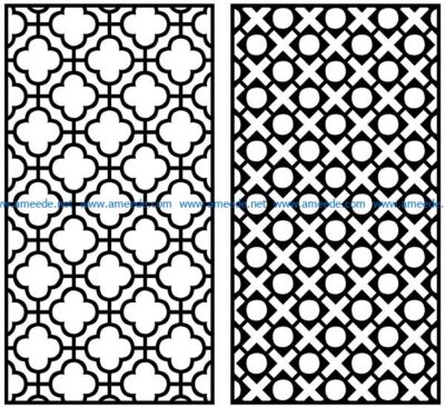 Design pattern panel screen AN00070850 file cdr and dxf free vector download for Laser cut CNC