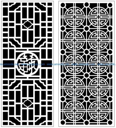 Design pattern panel screen AN00070856 file cdr and dxf free vector download for Laser cut CNC