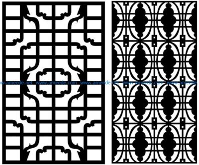 Design pattern panel screen AN00070861 file cdr and dxf free vector download for Laser cut CNC