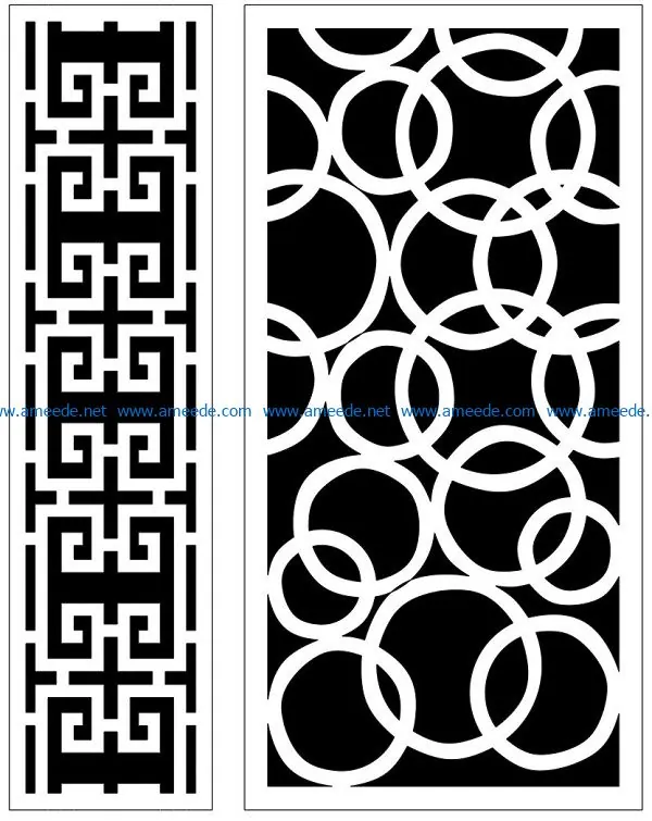 Design pattern panel screen AN00070866 file cdr and dxf free vector download for Laser cut CNC