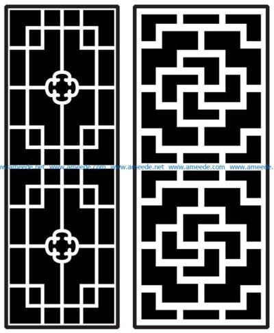 Design pattern panel screen AN00070868 file cdr and dxf free vector download for Laser cut CNC