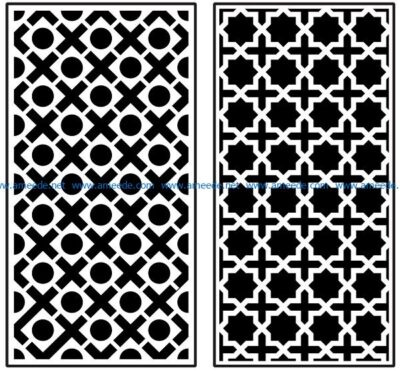 Design pattern panel screen AN00070871 file cdr and dxf free vector download for Laser cut CNC