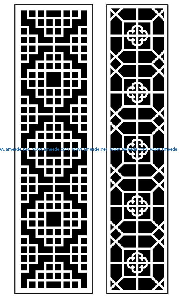 Design pattern panel screen AN00070875 file cdr and dxf free vector download for Laser cut CNC