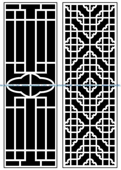 Design pattern panel screen AN00070878 file cdr and dxf free vector download for Laser cut CNC