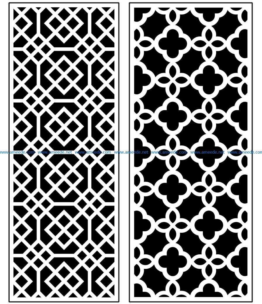 Design pattern panel screen AN00070879 file cdr and dxf free vector download for Laser cut CNC