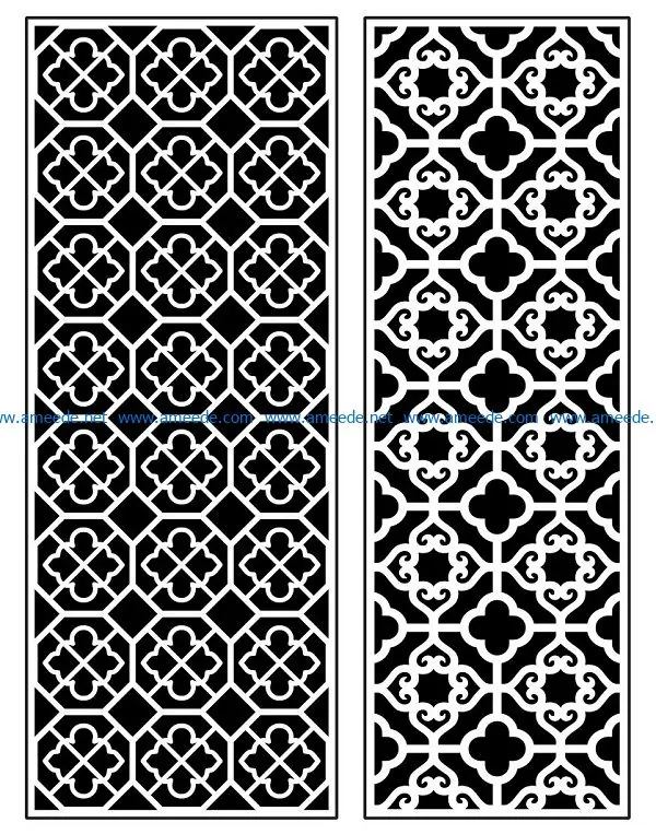 Design pattern panel screen AN00070881 file cdr and dxf free vector download for Laser cut CNC