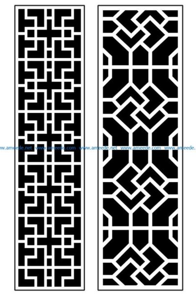 Design pattern panel screen AN00070885 file cdr and dxf free vector download for Laser cut CNC