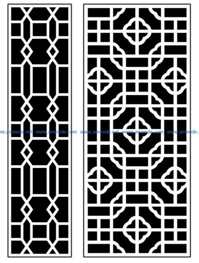 Design pattern panel screen AN00070886 file cdr and dxf free vector download for Laser cut CNC