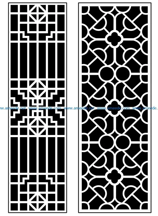 Design pattern panel screen AN00070889 file cdr and dxf free vector download for Laser cut CNC