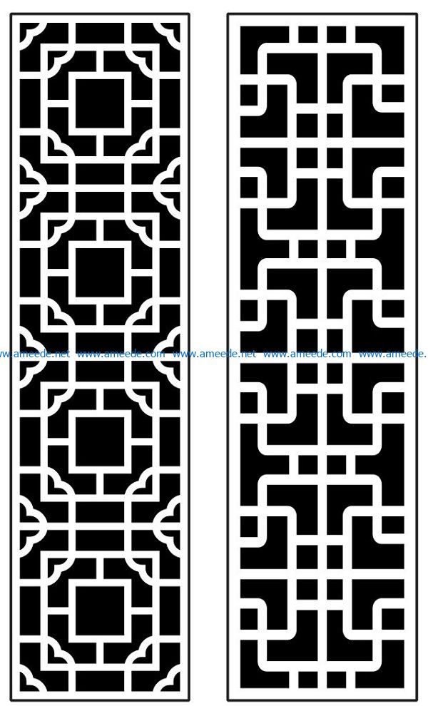 Design pattern panel screen AN00070892 file cdr and dxf free vector download for Laser cut CNC