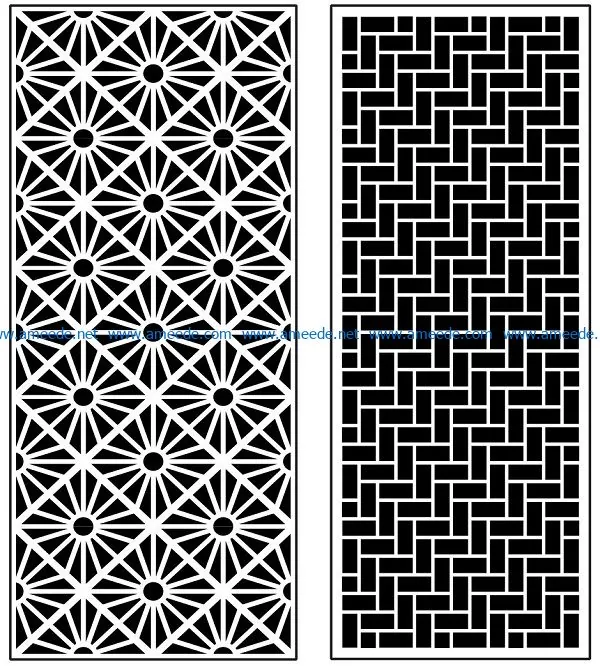 Design pattern panel screen AN00070895 file cdr and dxf free vector download for Laser cut CNC