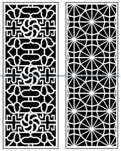 Design pattern panel screen AN00070898 file cdr and dxf free vector download for Laser cut CNC