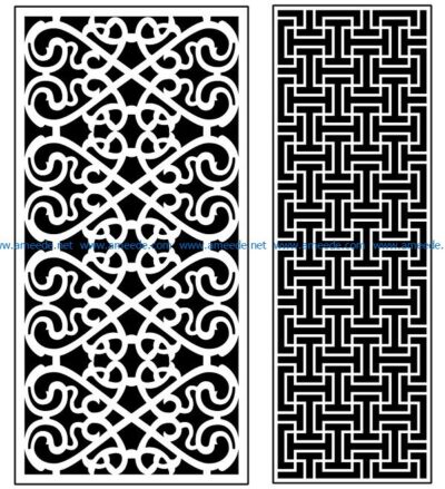 Design pattern panel screen AN00070911 file cdr and dxf free vector download for Laser cut CNC