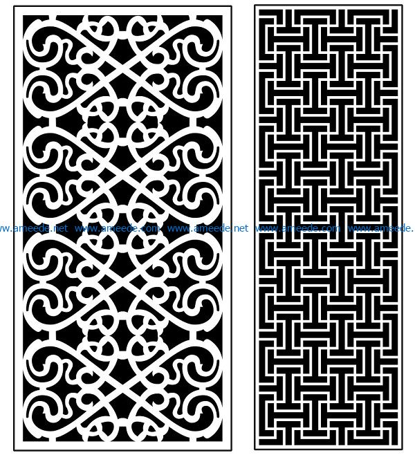 Design pattern panel screen AN00070911 file cdr and dxf free vector download for Laser cut CNC