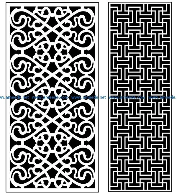 Design pattern panel screen AN00070911 file cdr and dxf free vector download for Laser cut CNC