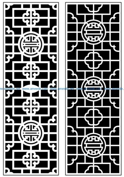 Design pattern panel screen AN00070913 file cdr and dxf free vector download for Laser cut CNC