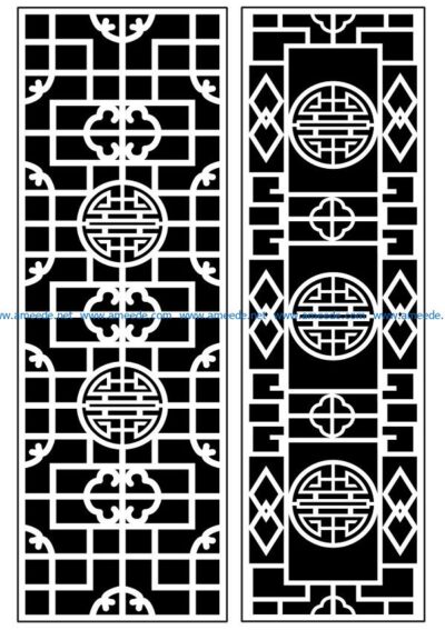 Design pattern panel screen AN00070914 file cdr and dxf free vector download for Laser cut CNC