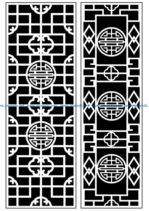 Design pattern panel screen AN00070914 file cdr and dxf free vector download for Laser cut CNC