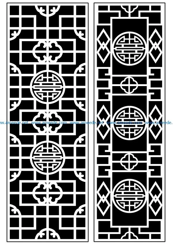 Design pattern panel screen AN00070914 file cdr and dxf free vector download for Laser cut CNC