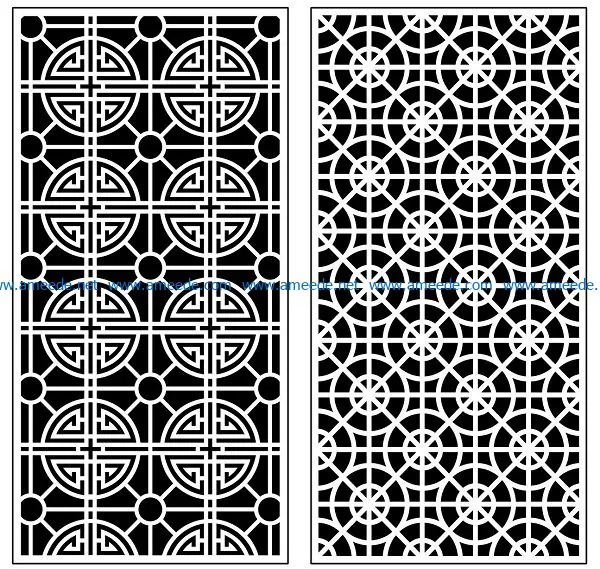 Design pattern panel screen AN00070915 file cdr and dxf free vector download for Laser cut CNC