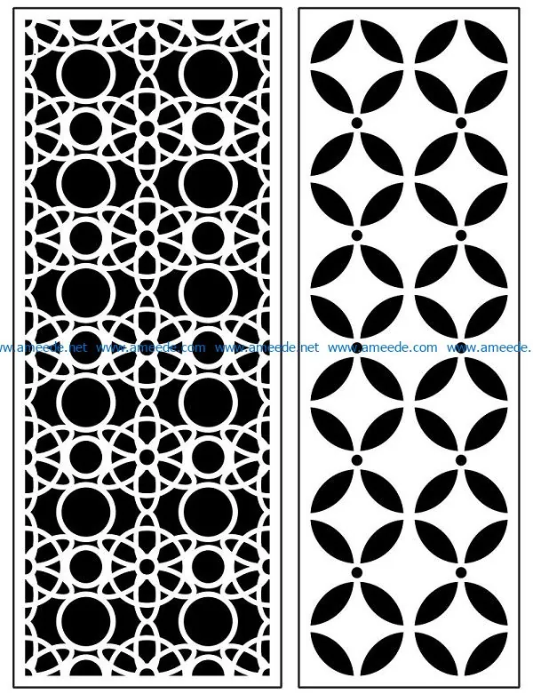 Design pattern panel screen AN00070920 file cdr and dxf free vector download for Laser cut CNC