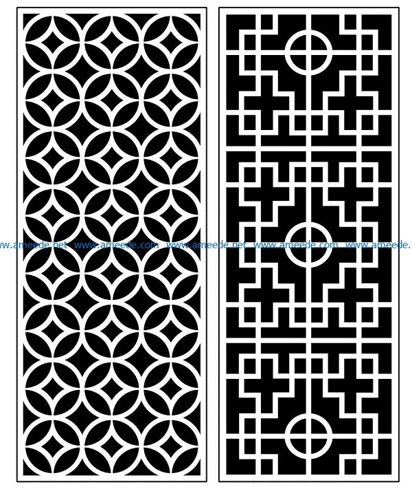 Design pattern panel screen AN00070921 file cdr and dxf free vector download for Laser cut CNC