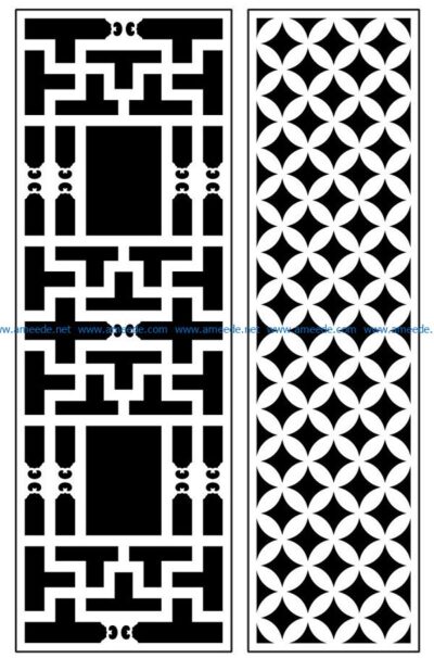 Design pattern panel screen AN00070922 file cdr and dxf free vector download for Laser cut CNC