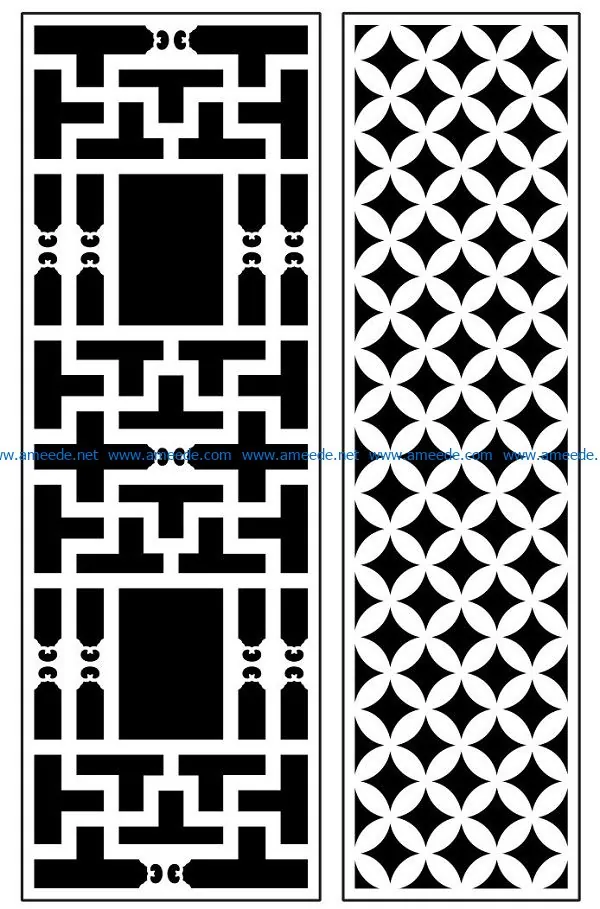 Design pattern panel screen AN00070922 file cdr and dxf free vector download for Laser cut CNC