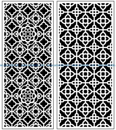 Design pattern panel screen AN00070926 file cdr and dxf free vector download for Laser cut CNC