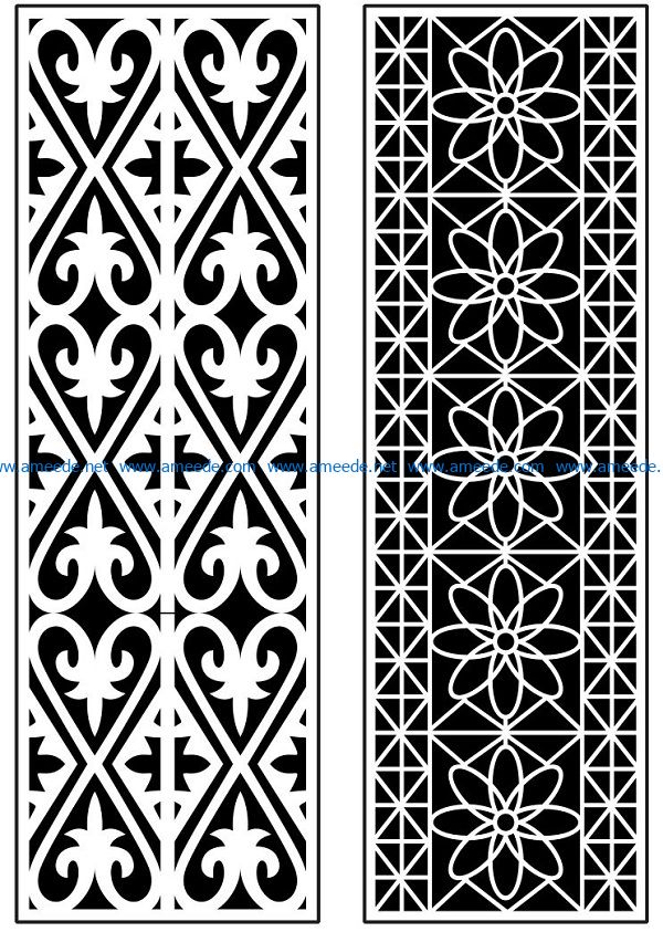 Design pattern panel screen AN00070929 file cdr and dxf free vector download for Laser cut CNC