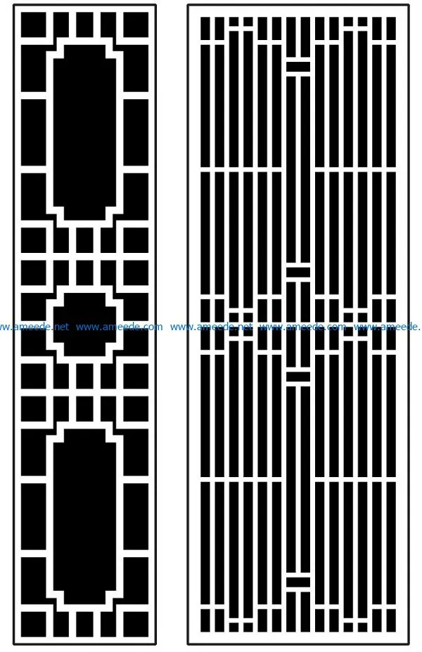 Design pattern panel screen AN00070930 file cdr and dxf free vector download for Laser cut CNC