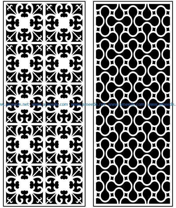 Design pattern panel screen AN00070936 file cdr and dxf free vector download for Laser cut CNC