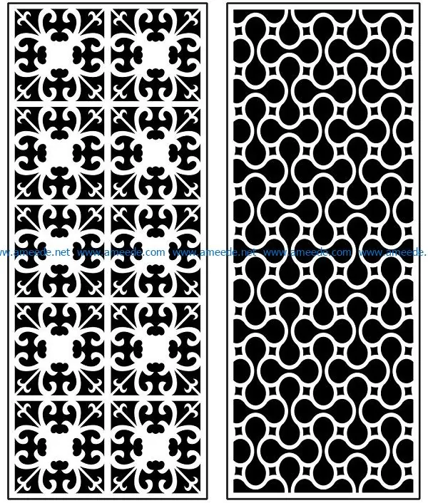 Design pattern panel screen AN00070936 file cdr and dxf free vector download for Laser cut CNC