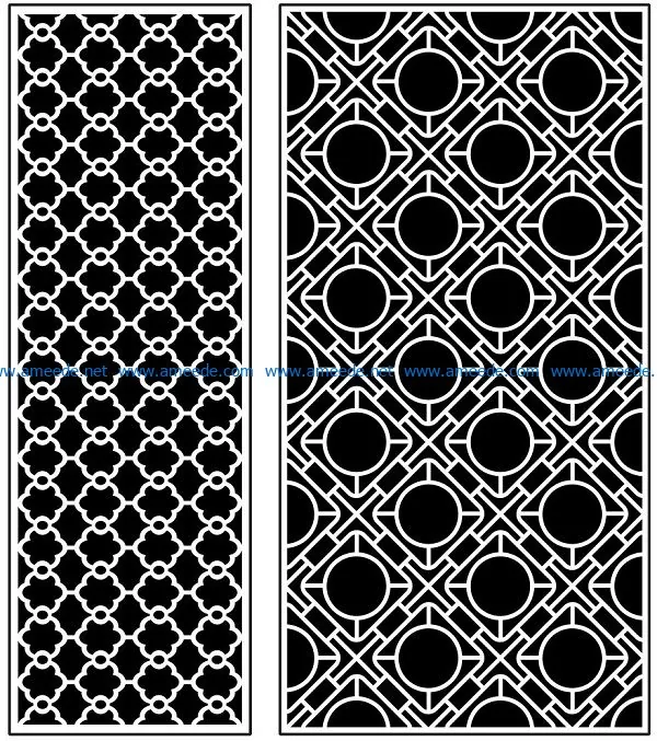 Design pattern panel screen AN00070937 file cdr and dxf free vector download for Laser cut CNC