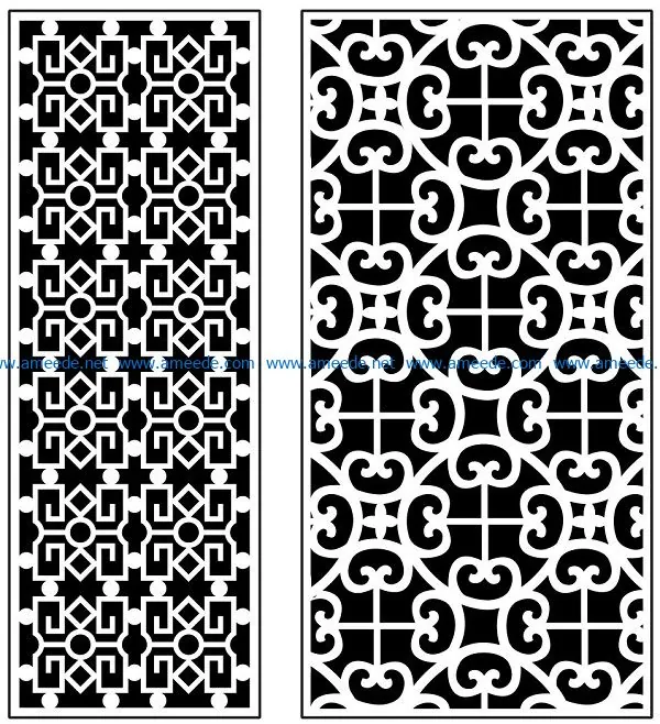 Design pattern panel screen AN00070939 file cdr and dxf free vector download for Laser cut CNC